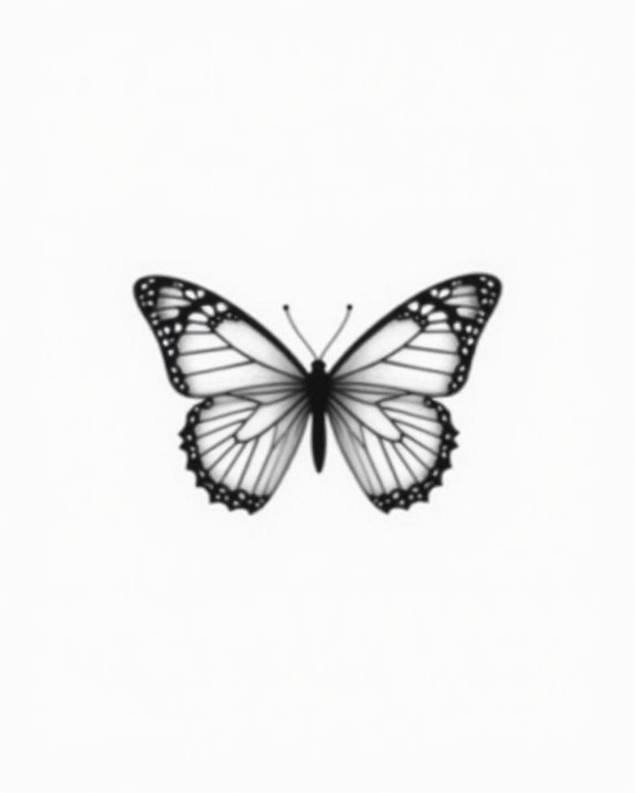 elegant minimalist butterfly designs