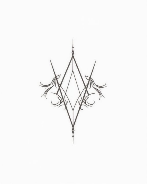 elegant minimalist shoulder tattoo
