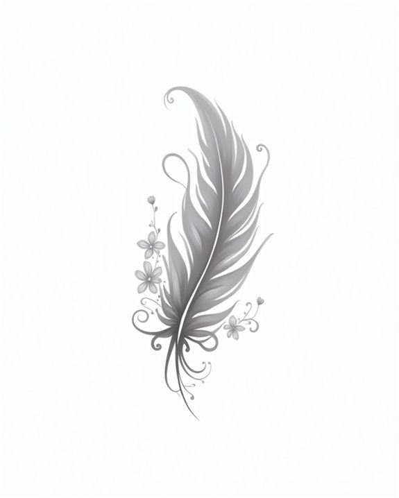 elegant minimalist tree tattoo