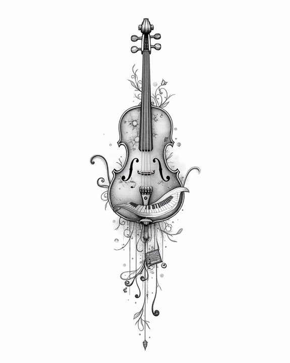 elegant music note tattoos