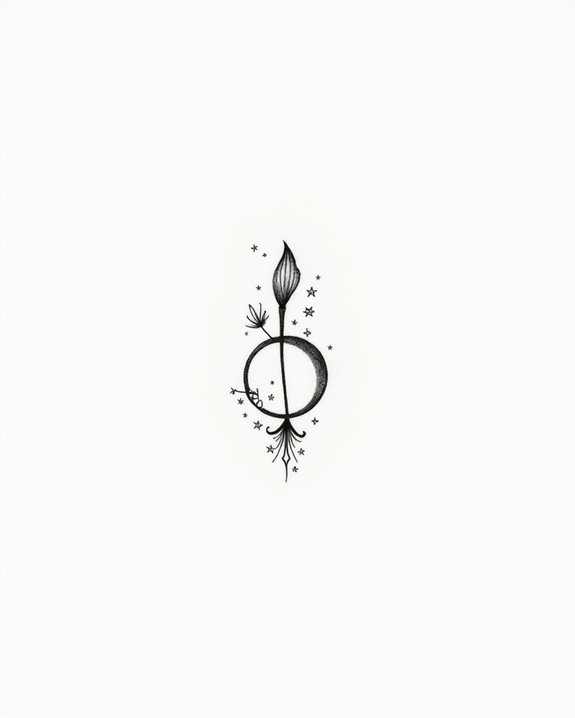 elegant music tattoo design