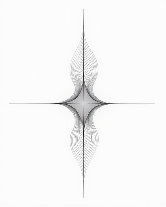 elegant ocean wave tattoo