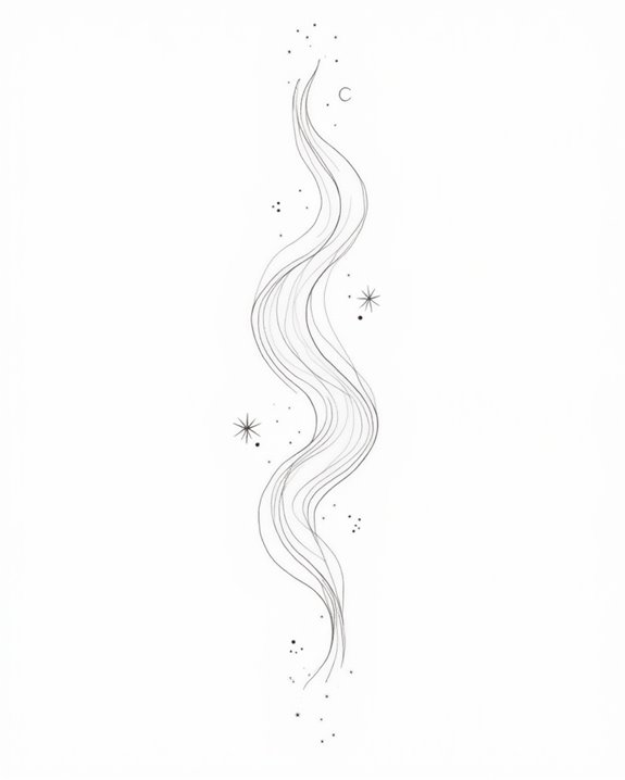 elegant ocean wave tattoos
