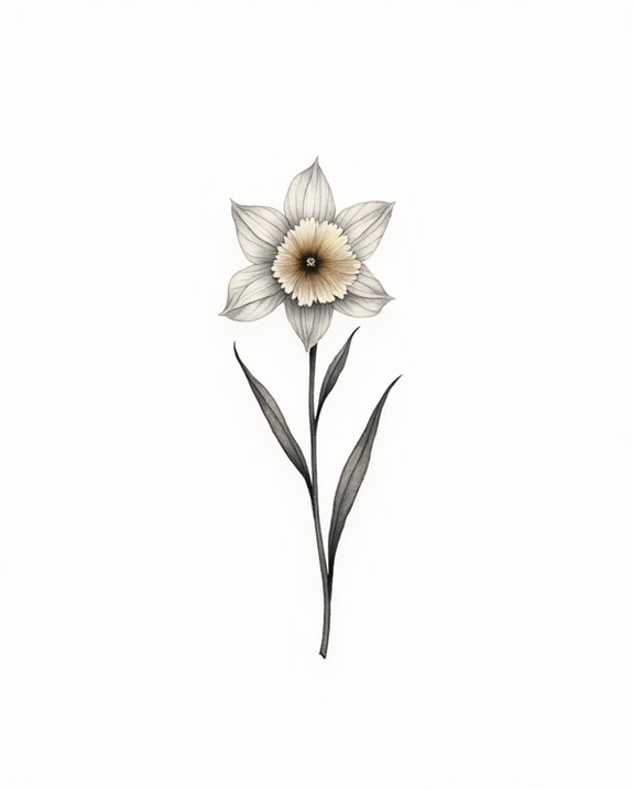 elegant renewal floral tattoo