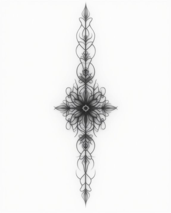 elegant spine mandala design