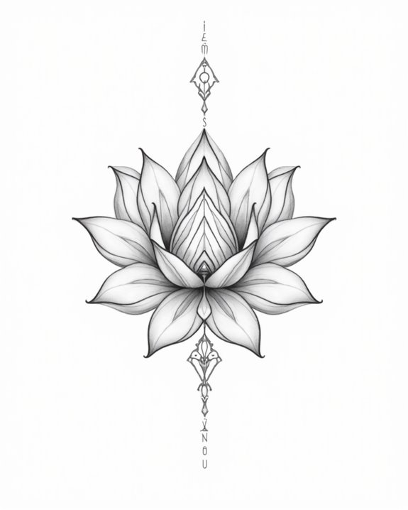 elegant spiritual affirmation tattoos