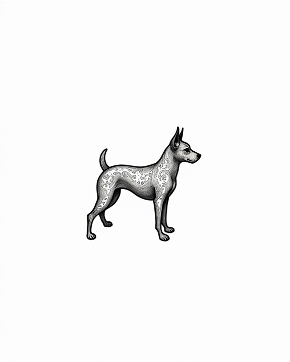 elegant spotted canine artistry