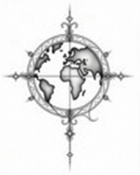 elegant travel inspiration symbol