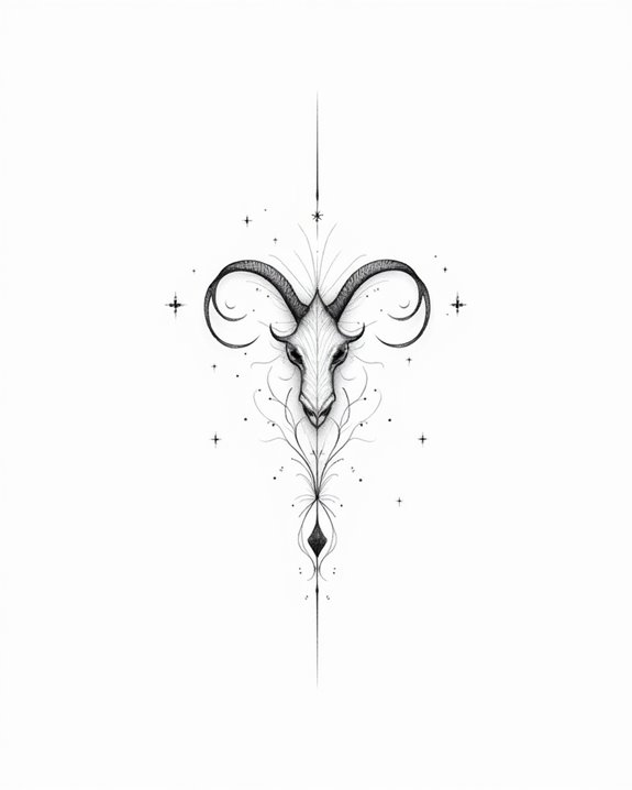 elegant zodiac tattoo designs