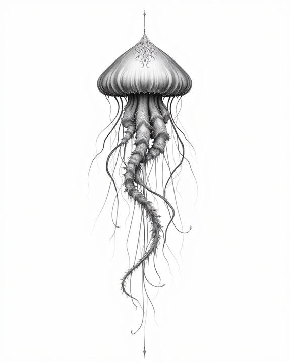 ethereal jellyfish tattoo inspiration