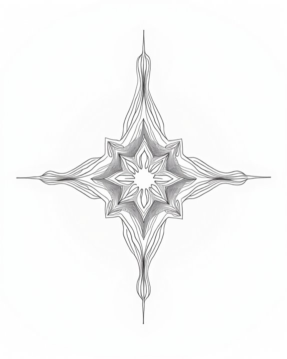 fluid expressive line art