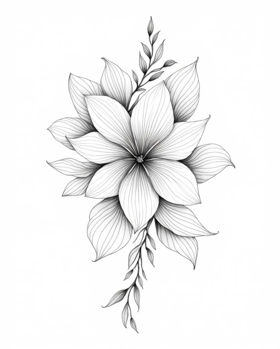 harmony in floral tattoos