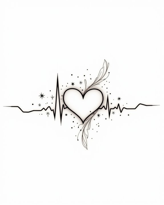 heartbeat connections symbolize friendship