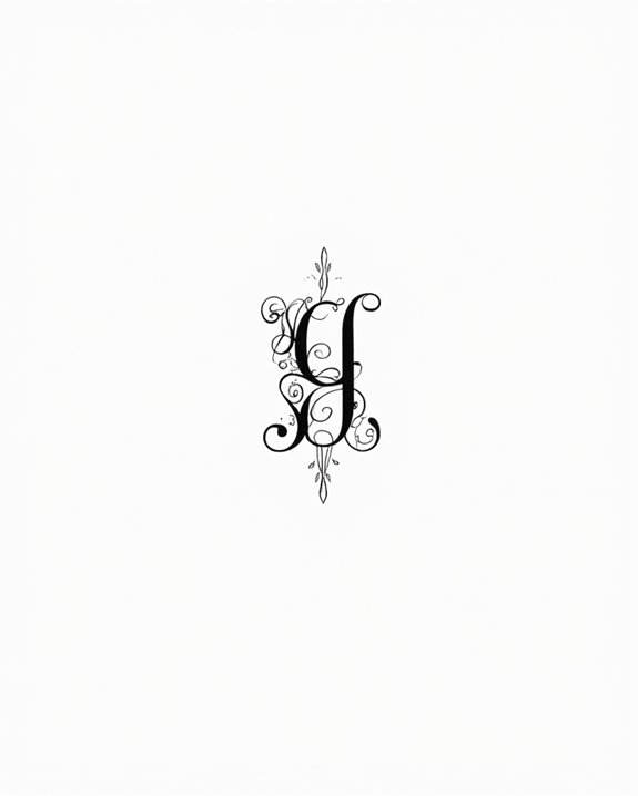 intimate minimal letter tattoo