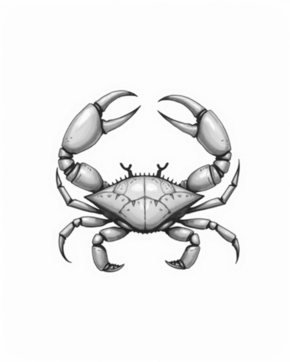 intricate crab tattoo symbolism