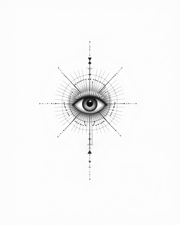 intricate eye tattoo design