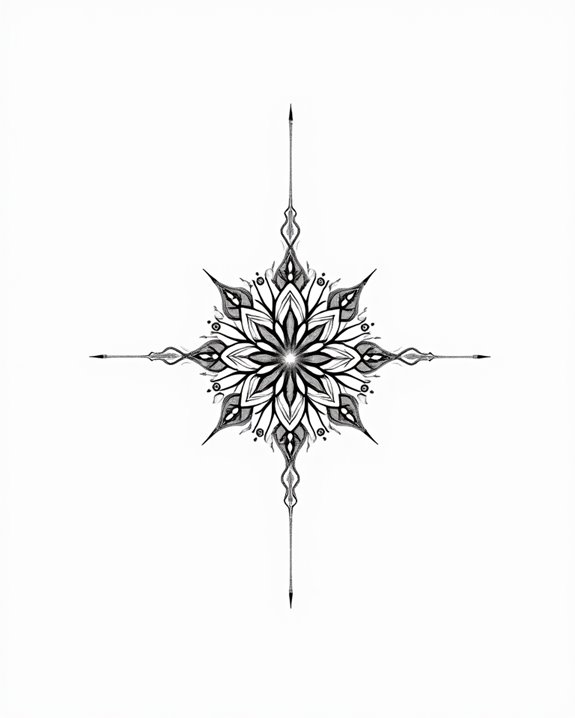 intricate fine line artistry