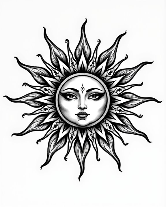 intricate sun mandala symbolism