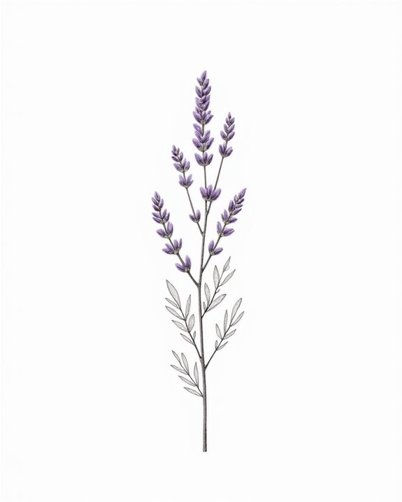 lavender sprigs symbolize tranquility