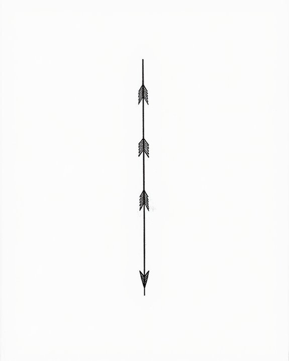 layered arrow design symbolism