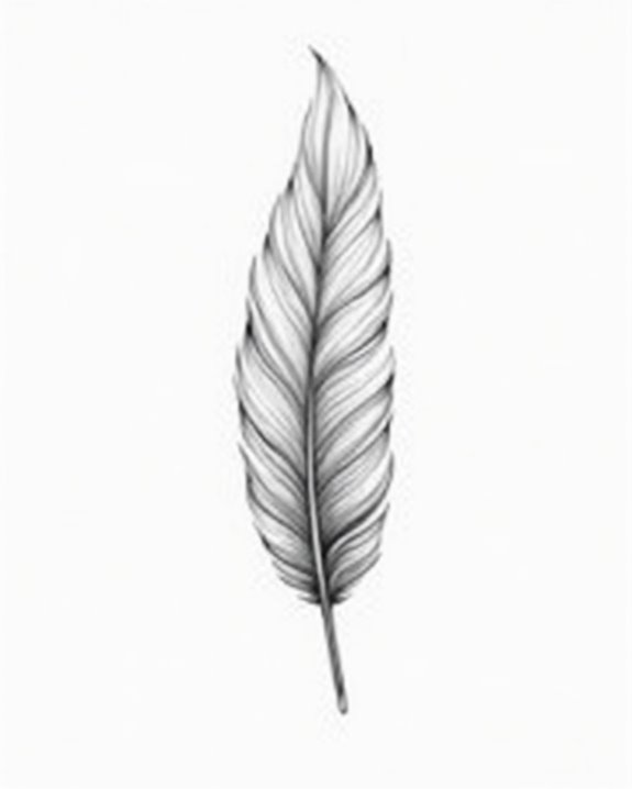 layered feathers with shading