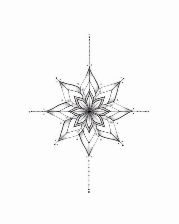 layered star designs accentuated