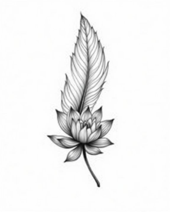 lotus and feather symbolism