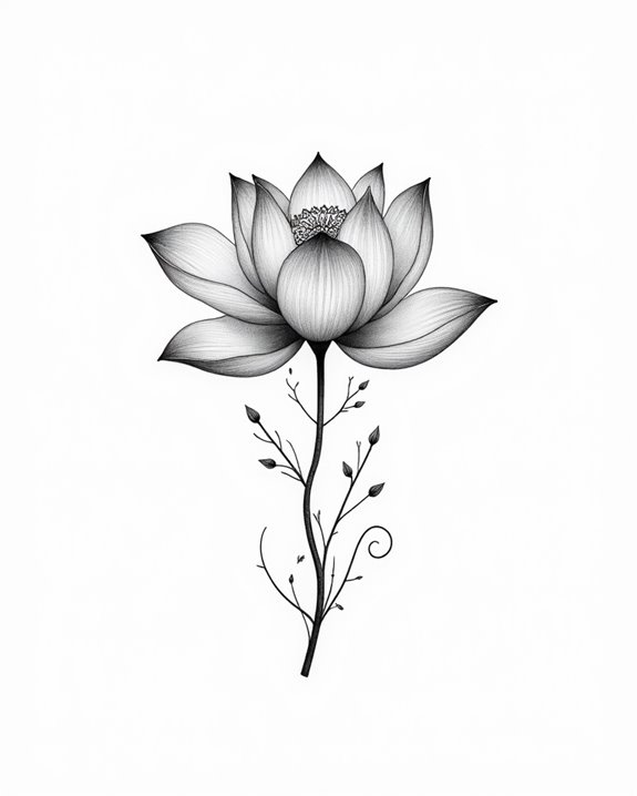 lotus bloom symbolizes growth