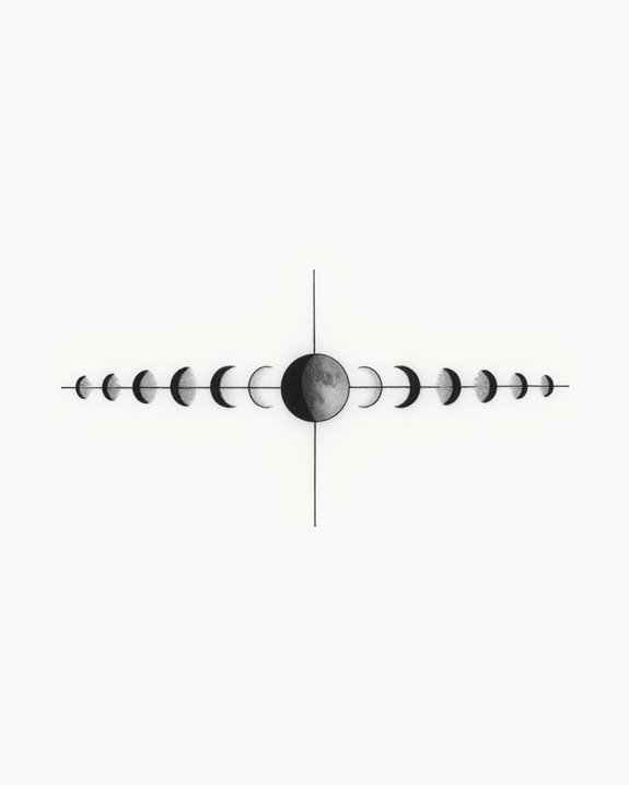 lunar cycles minimalist elegance