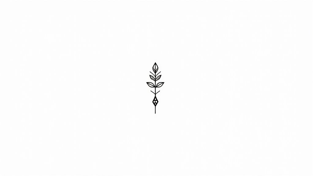 magical matching fine line tattoos