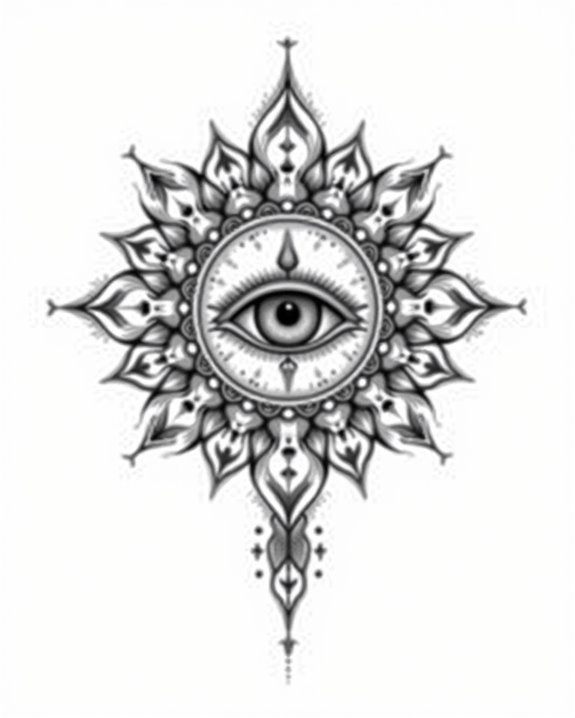 mandala eye tattoo symbolism