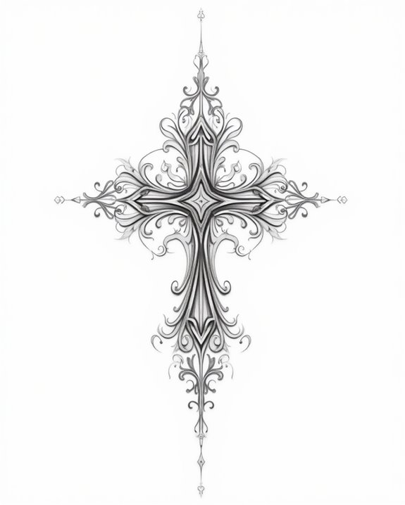 minimalist abstract cross designs
