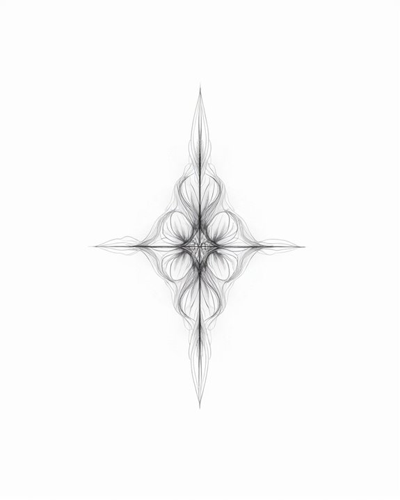 minimalist abstract line tattoos
