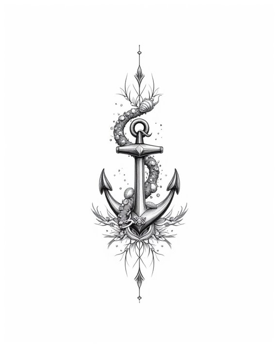 minimalist anchor tattoo symbolism
