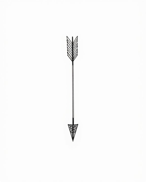 minimalist arrow symbolizes direction