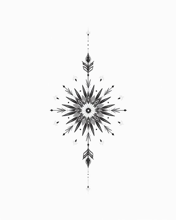 minimalist arrow tattoo design