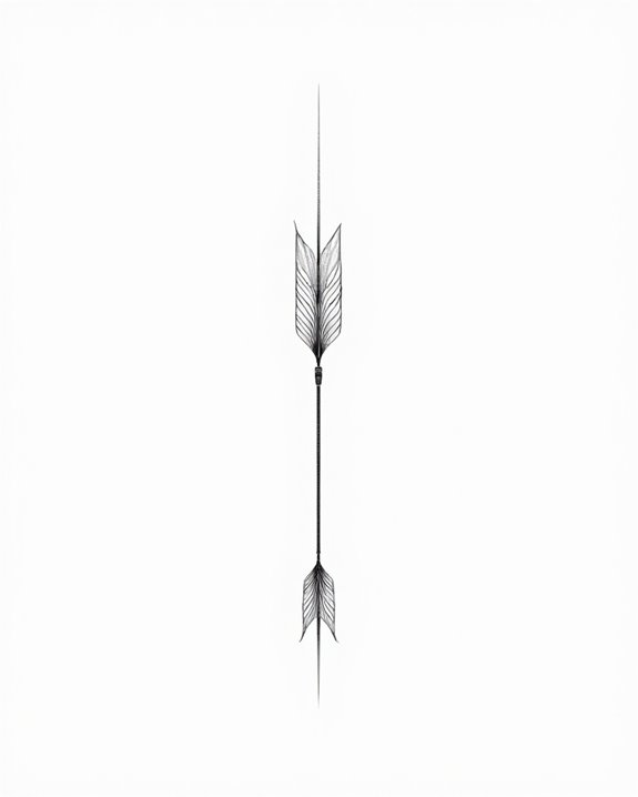 minimalist arrow tattoo symbolism