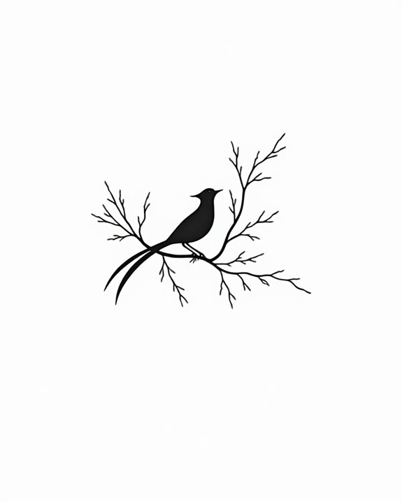 minimalist bird tattoo symbolism