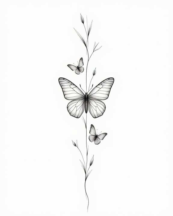 minimalist butterfly symbolism artistry