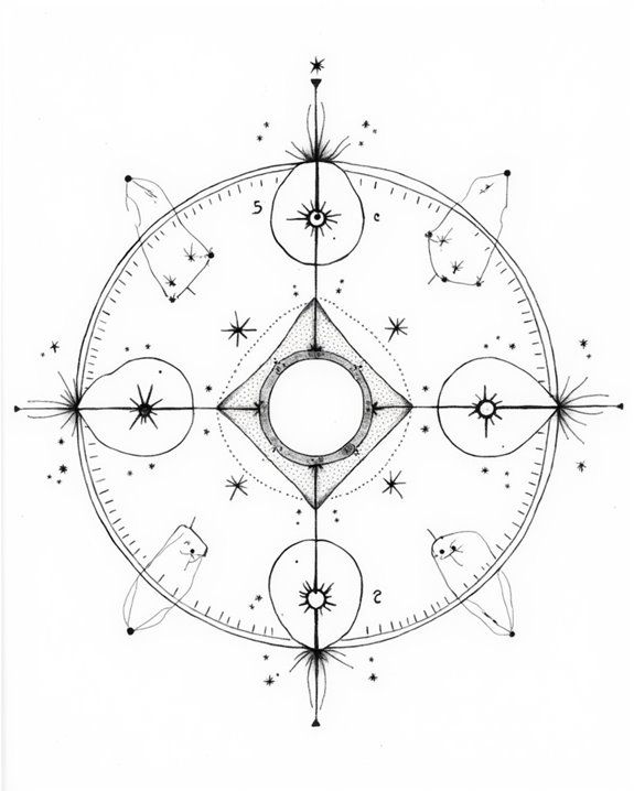 minimalist celestial tattoo artistry