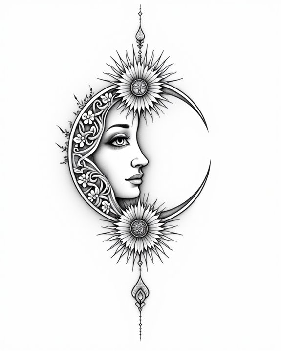 minimalist celestial zodiac tattoos
