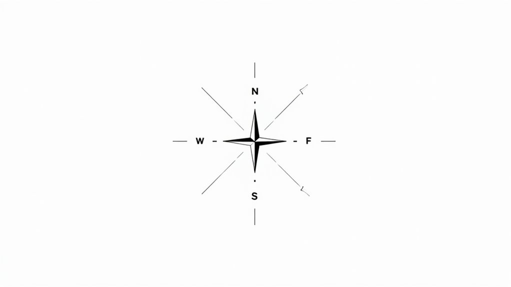 minimalist compass tattoo designs