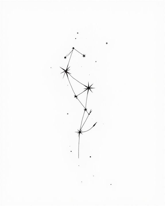 minimalist constellation tattoo elegance
