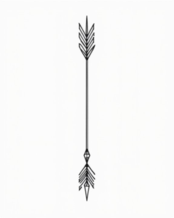 minimalist continuous line arrow