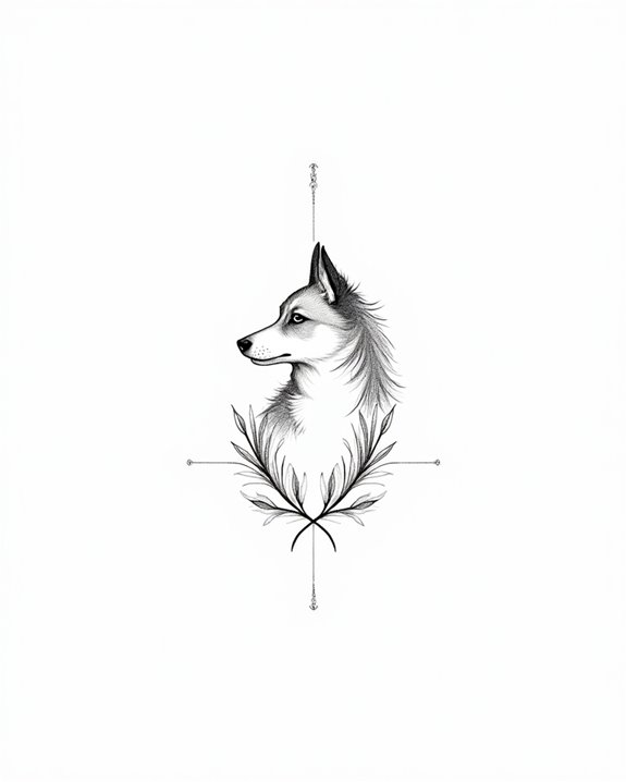 minimalist dachshund silhouette design