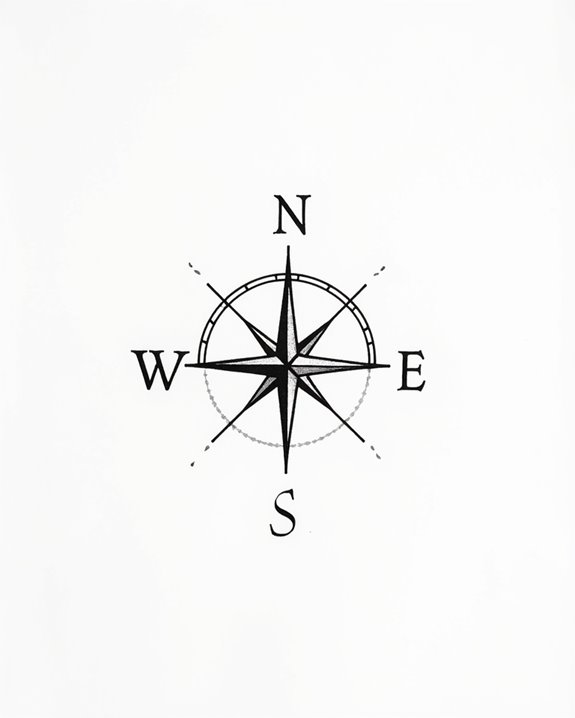 minimalist exploration tattoo design
