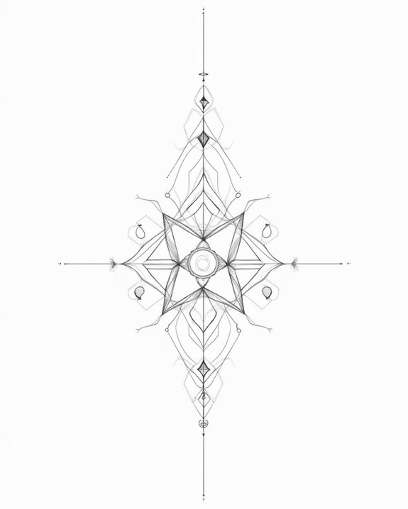 minimalist geometric tattoo designs