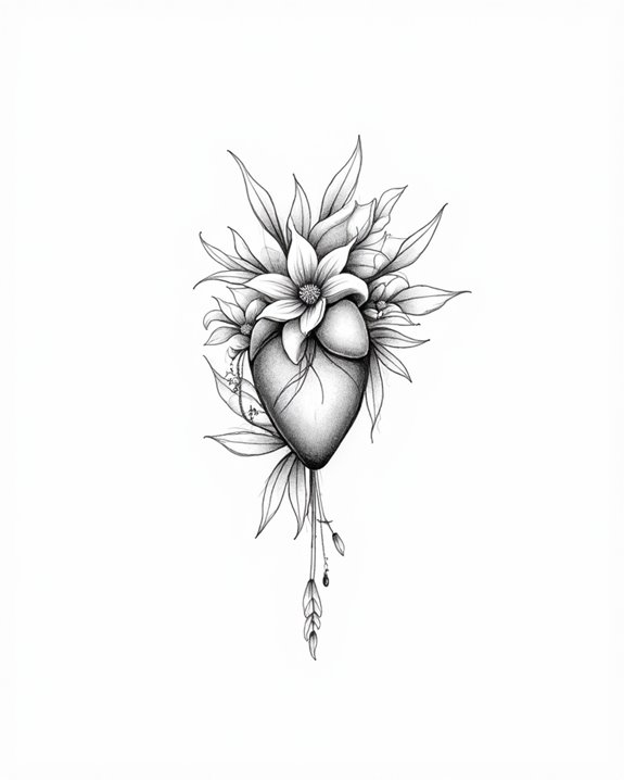 minimalist heart tattoo designs