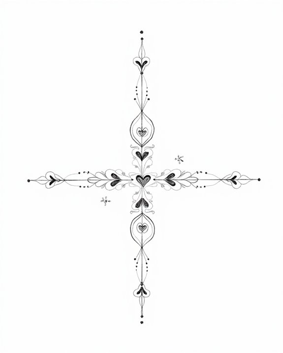 minimalist heart tattoo elegance