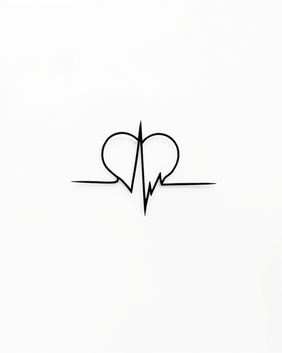 minimalist heartbeat tattoo significance